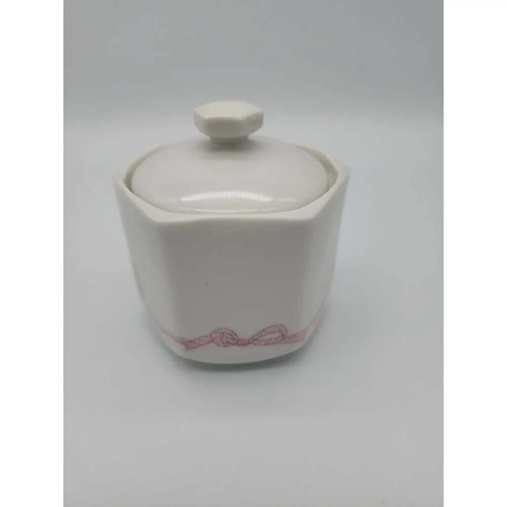 Vintage Covered Candle Japan Floral Design NEW!  Peach candle!  Gift Idea!